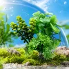 Green artificial aquatic plant decorative items made of PVC material, specially designed for aquarium landscaping Specification image